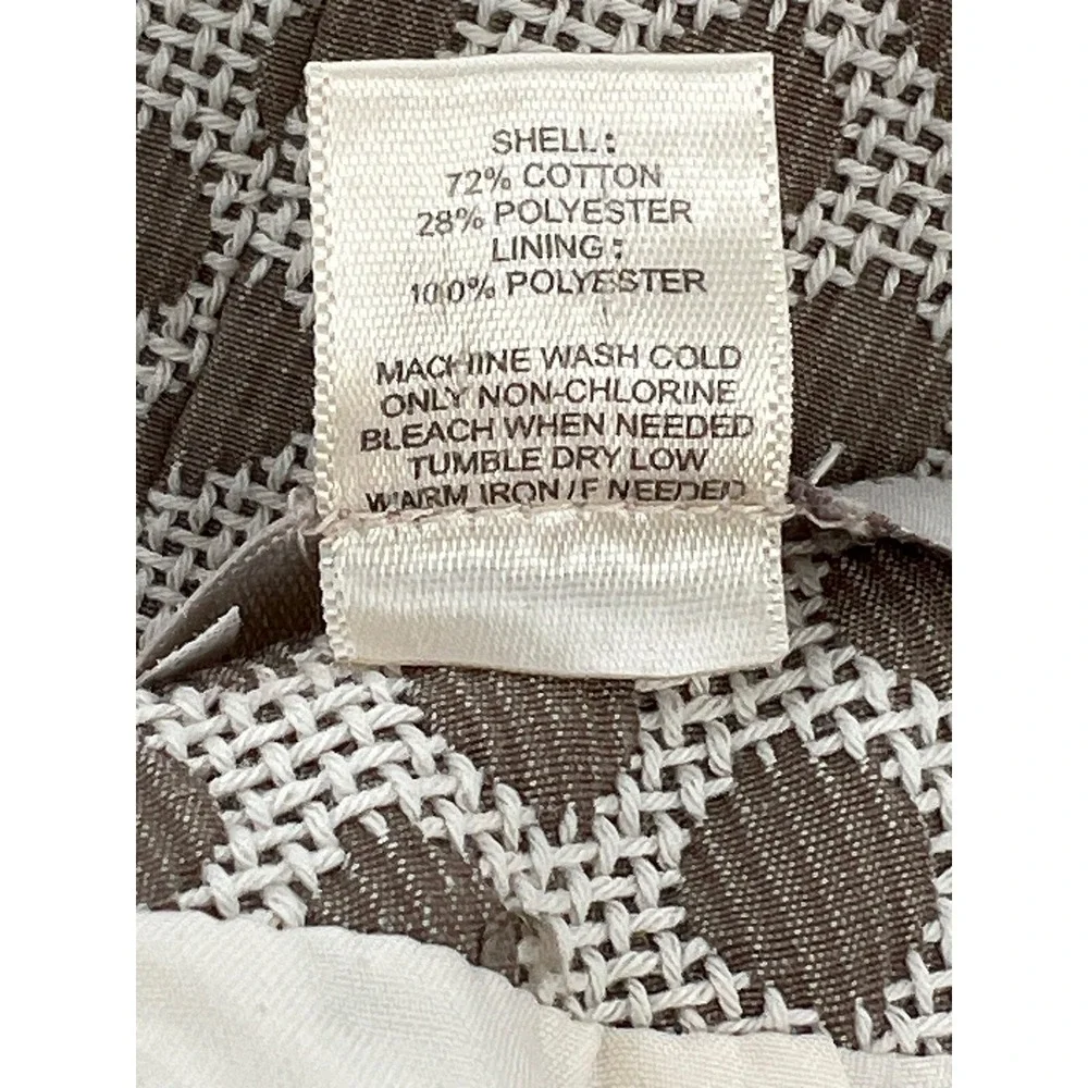 Ann Taylor Loft Woven Mini Skirt - Brown Polka Dot Print,‎ Fitted Lined Sz 0P